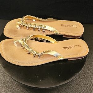 Skechers Gold‎ and Tan Women's Sandals